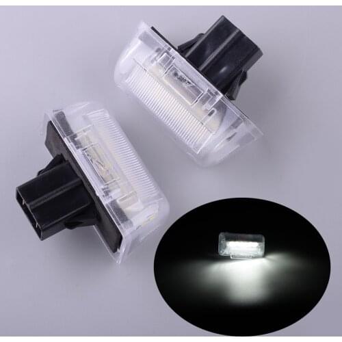 2Pcs/ Set 2 Pins License Number Plate Light Lamp 12V Fit For Ford Transit Bus Box Van Connect Tourneo 86VB13550AH 86VB13550AK