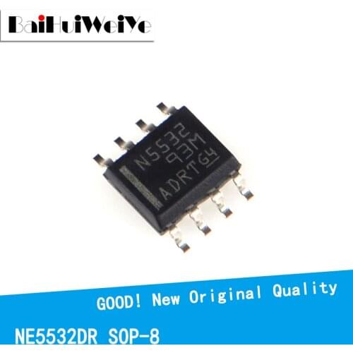20PCS/LOTENE5532DR NE5532 N5532 SOP8 Operational SOP-8 SMD New Original IC Amplifier Chipset Good Quality
