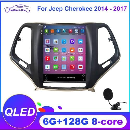 Android Tesla type Car Multimedia Player GPS radio stereo navigation for Jeep Cherokee 2014 2015 2016 2017
