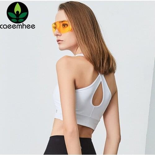 CAEEMHEE Beauty Back Sports Bra Women Fitness Gym Vest Crop Top High Impact Yoga Underwear Sport Bh Push Up Running Workout Bra