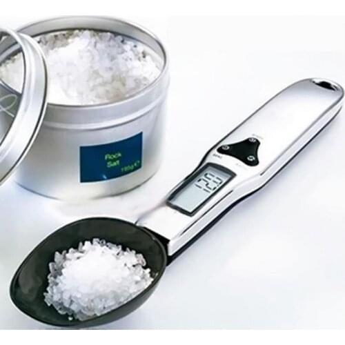 Electronic Measuring Spoon Shaped Kitchen Weight Scale for Bean Tea Salt Sugar Oil Resame Seasoner 500G/0.1G