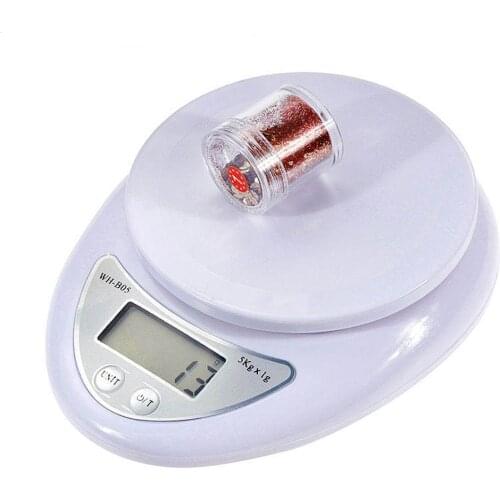 5kgx1g/1kgx0.1g LED Electronic Scales for Kitchen Food Precise Portable Cooking Scale Baking Scale Balance Measuring Weight