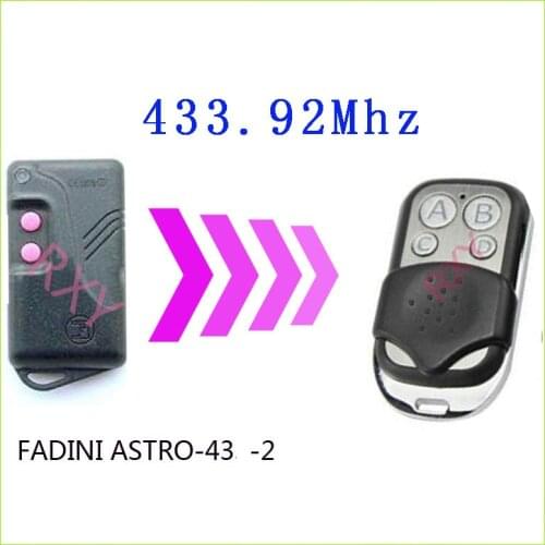 FADINI ASTRO-43-2 remote control 433.92mhz gate garage door FADINI 433mhz remote control