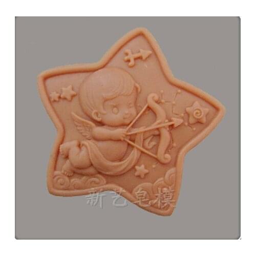 Constellation Of Sagittarius DIY Soap Molds Pentacle Silicone Mold for Soap Crafts