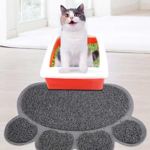Cats Litter Trapping Mats Pads 30*40cm PVC Elastic Fiber Mats for Cats Litter Boxes JW