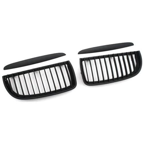 Euro Style Matte Black Front Grille for BMW E90 05-08 pre-facelift 3 Series