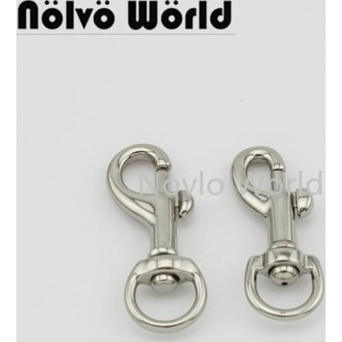Nolvo World 5-20-100pcs 5 clolrs 46*12mm 1/2" metal buckles for bag dog collar lobster clasps snap hooks