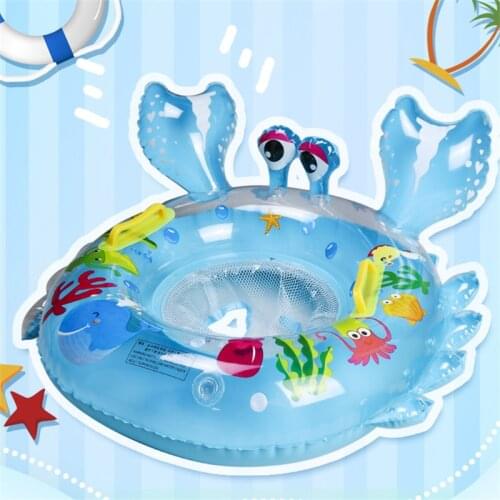 Cartoon Baby Floating Ring Thickened Swimming Ring Boys And Girls Summer Water Sports Inflatable Swimming Pool Accessories