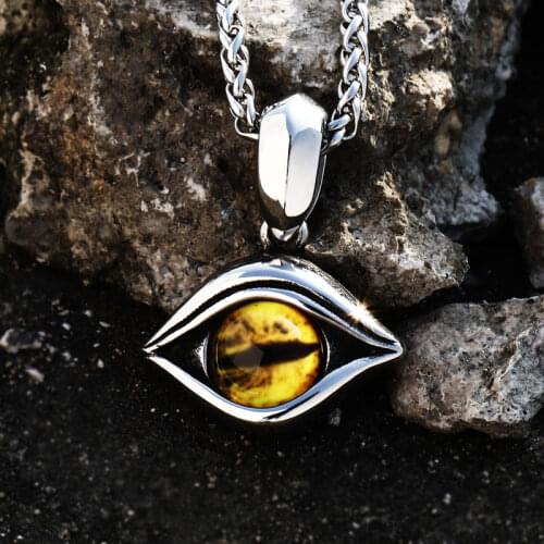 Beier Stainless Steel Eye Of God Pendant Chain Necklace men Jewelry LLLHP165P