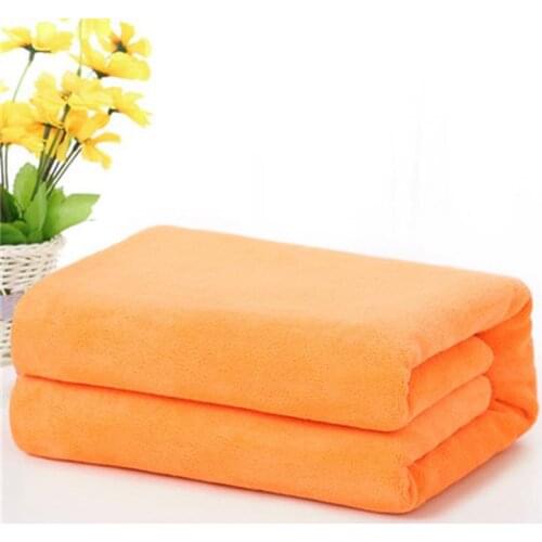Solid Color Microfiber Warm Bath Towel Absorbent Quick Drying for Beach Hotel Soft Thickened Face Hand Shower Washcloth