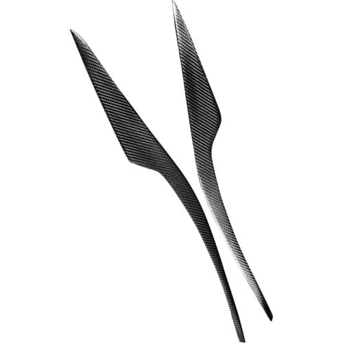 Real Carbon Fiber Front Headlight Eyelids Eyebrow Decoration Trim for Honda CRV CR-V 2007-2011 Exterior Car Accessories