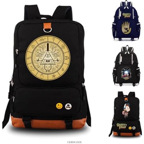 Dipper Pines Gravity Falls school bag backpack student school bag Notebook backpack Leisure Daily backpac
