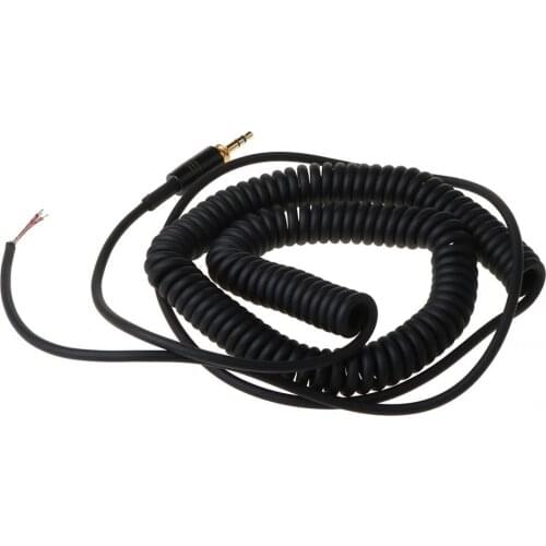 Spring Coiled Repair DJ Cord Cable Replacement for ATH-M50 ATH-M50s for SONY MDR-7506 7509 V6 V600 V700 V900 7506 Headphones