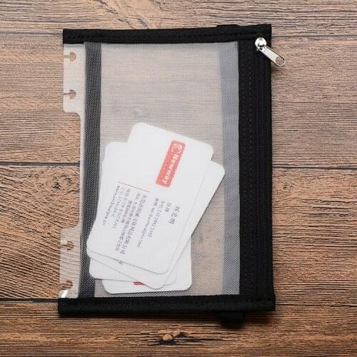 B6 Notepad Storage Bag PP Material Cover Zipper Bag Notepad Storage Folders Binders File Folder Bag Document Bag