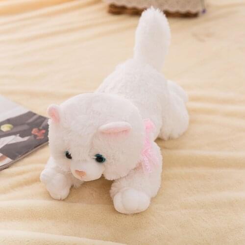 2020 Lovely Electric Simulation Stuffed Plush Cats Toys Soft Sounding Cute Plush Cat Doll Toys for Kids