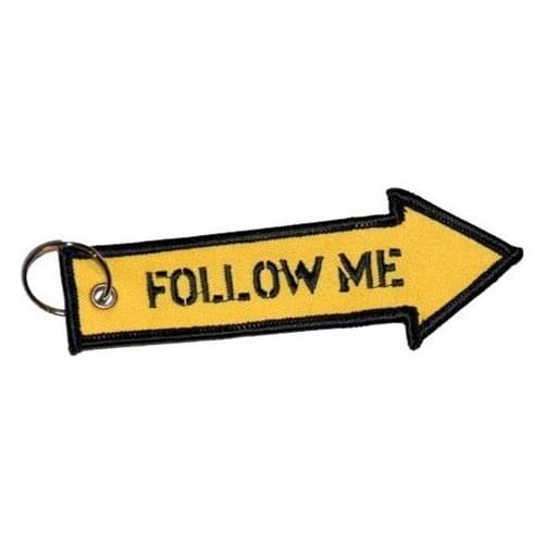Arrows Follow Me Embroidery Keychain