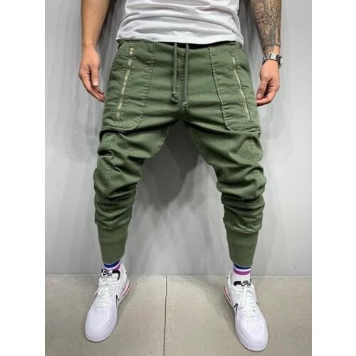 Hip hop trousers male joggers streetwear Big pocket cargo pants men fashion High street Cool brand cotton baggy pants men 2021