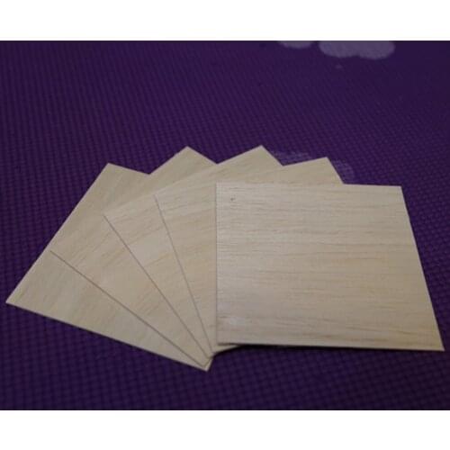 AAA+ Balsa Wood Sheet ply 5 Sheets 120 x 120 x 1mm Model Balsa Wood Can be Used for Military Models etc Smooth Without Burr DIY