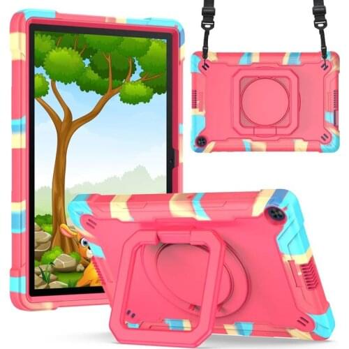 Kids Shockproof Cover For Huawei MatePad T10 T10S AGR-L09/W09 AGS3-L09/W09 Portable Handle Holder Casing with Strap