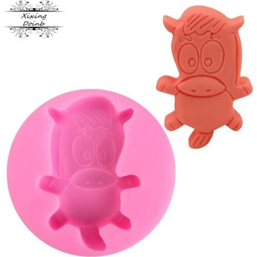 DIY cartoon shape silica gel mold food grade biscuit candy chocolate cake decoration mold kitchen cooking tool