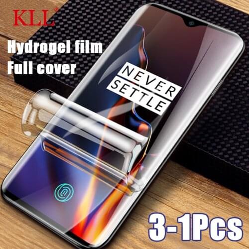 3-1Pcs Full cover screen protector for One plus 9 8 8T 7 7T Pro Hydrogel film for Oneplus Nord N10 N100 Protective film no glass