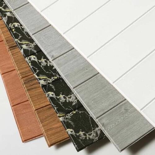 Classic Simple Wood Designs 700*700*5mm 3D Soft Wall Panel Wall Stickers For Kindergarten.Bedroom Decoration