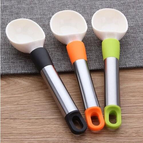 Creative Ice Cream Spoon Plastic ABS Fruit Watermelon Scoop Not Easy To Deform Kitchen Accessories LX4493