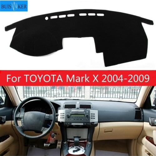 Car Dashboard Cover Mat Pad Dash Dashmat Sun Shade Instrument Carpet Accessories For TOYOTA Mark X 2004 2005 2006 2007 2008 2009
