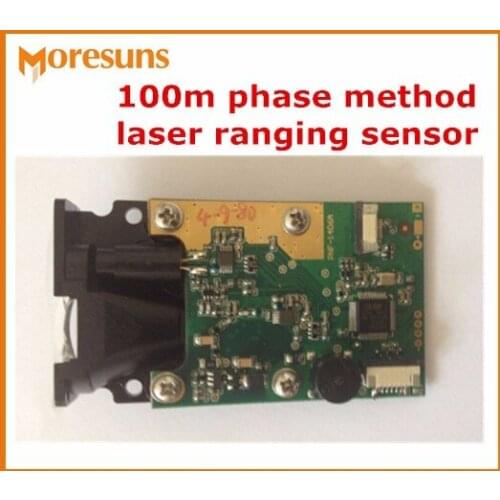 Fast Free Ship 100m phase method laser ranging sensor,high precision +/-1.5mm accuracy laser ranging module