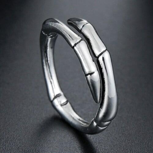 Exaggerated Fashion Silvery Dragon Claw Ring for Men Women Punk Rock Gothic Adjustable Opening Rings Party Jewelry Hot Sale