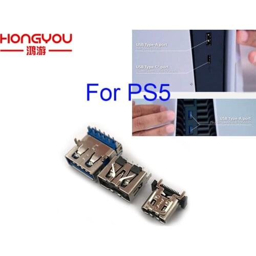 10pcs Original 3.2Gen Type-C Super-Speed 10Gbps USB Port for PlayStation 5 Controller Console USB Type-A Port Hi Speed USB Port