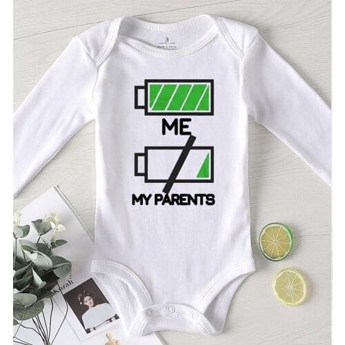 Printing My Parents Cotton Newborn Baby Clothes Kids Clothing Cotton New Born Girl Romper Jumpsuits for Toddler Girl Infant