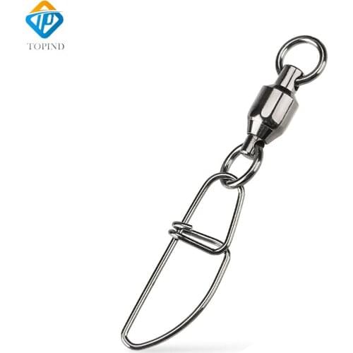 Ball bearing swivel with insurance snap 6