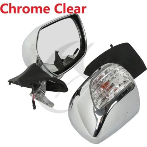 3 Color Left Right Rear View Mirror Smoke Signal Len For Honda Goldwing GL1800 F6B 13-17 Clear Orange Motorcycle