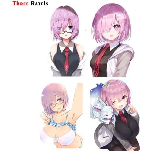 Three Ratels FC945 Fate Grand Order Mash Kyrielight Shielder Anime Vinyl Decal Waifu Kawaii Girl Car Stickers
