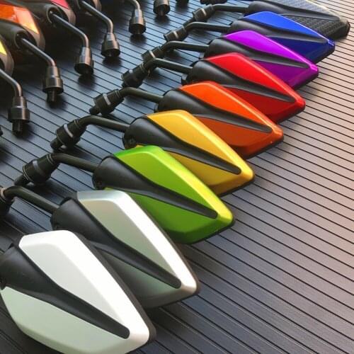 1 Pair Universal 10mm Motorcycle Rearview Mirrors Motorcycle Handlebar Rearview Mirror For Honda Suzuki Yamaha Scooter