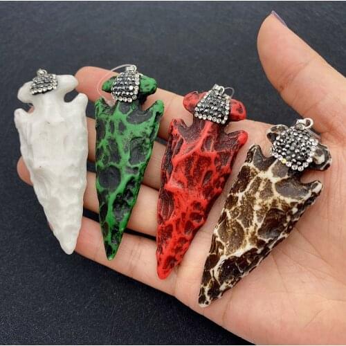 Vintage Resin Ox Bone Cone Pendant Charms for Jewelry Making Fashion Woman Pendant for DIY Necklace Jewelry Making Wholesale