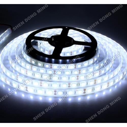 Injection Waterproof IP68 LED Strip 5050 SMD Aquarium Pool Lighting warm white/White 5m 300 Leds DC 12V Fita led Tiras Light