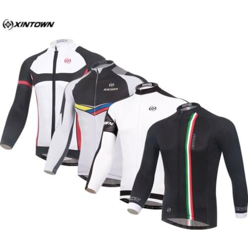 Xintown Pro Mens Cycling Jersey Breathable Cycling Clothing Long Sleeve Sport Bike Jersey Racing Bicycle Clothing Ropa Ciclismo