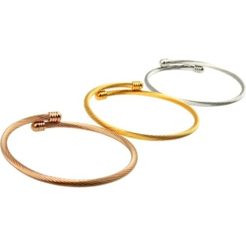 OUFEI Stainless Steel Bracelet For Women Male Charm Love Nail Bangle 2019 Jewelry Accessories Korean Fashion