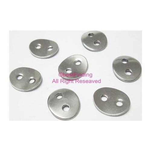 12x14mm Stainless steel button Wrap bracelet fastener Leather bracelet connector