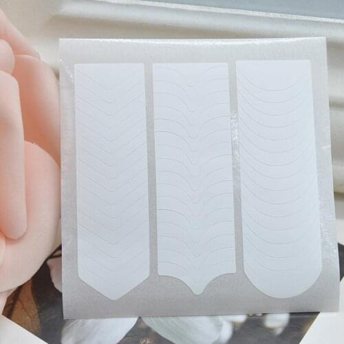 48pcs DIY Accessories Guide Tips Fast Manicure 3 In 1 Professional Charm French Portable Salon Nail Sticker