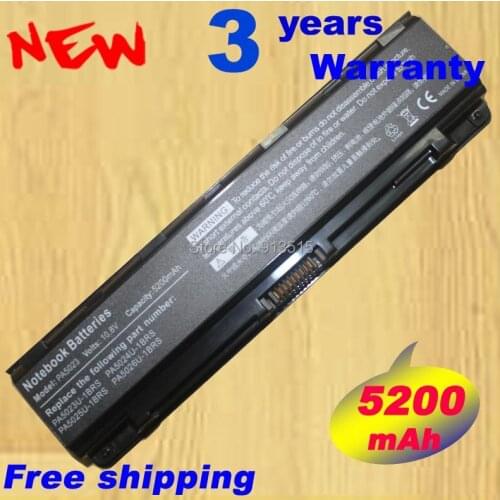 6 Cell 5200mAh Battery Toshiba PA5026U-1BRS, T453, PABAS262, PA5025U-1BRS P855