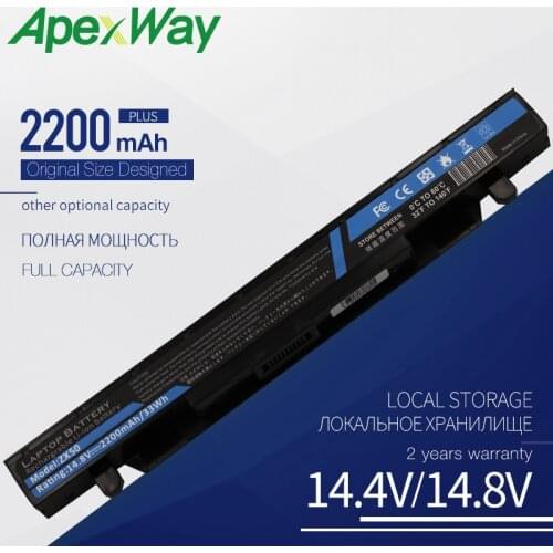 2200mAh 14.8V new laptop battery for Asus ROG FX-PLUS A41N1424 ZX50 ZX50J ZX50JX GL552 GL552J GL552JX GL552V GL552VW Series