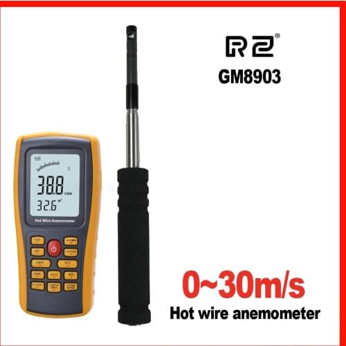 Anemometer Wind Speed Gauge handheld Tool Measuring Instrument Temperature Measurement USB Interface RZ GM8903