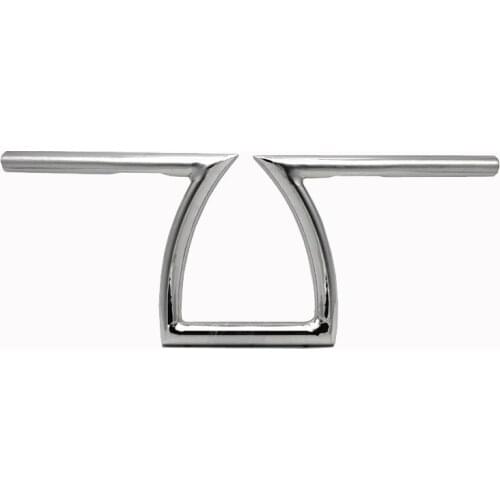 Black/chrome 1 "25mm Z Bars Recoil Handlebar + Grip For CB GS XS KZ Chopper Honda Bobber Suzuki Kawasaki Yamaha Harley