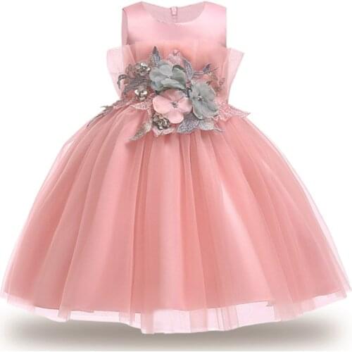 Kids Dresses for Princess Ball Gown Flower Girl Dresses for Wedding Party Toddler Girl Baby Pageant Gown First Communion Dresses