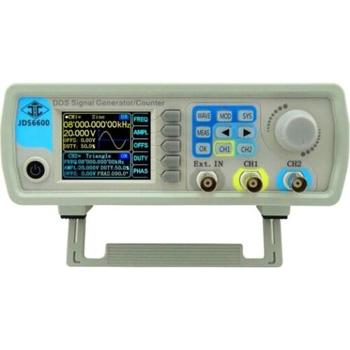 JDS6600 DDS Signal Source Dual Channel Arbitrary Wave Function Generator Frequency Count