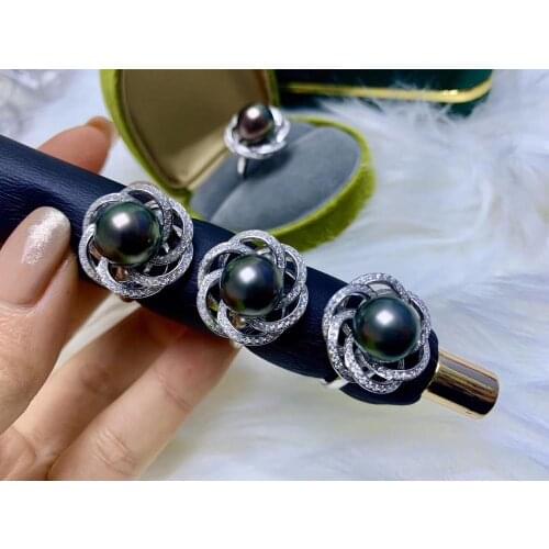 NEW ARRIVAL 925 Sterling Silver Finger Ring Hot Settings Adjustable Ring Findings Jewelry Parts Fittings Accessories for Pearls