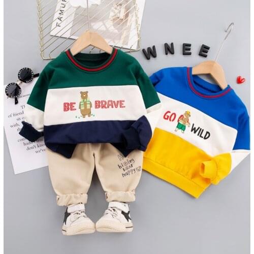 New Baby Toddler Clothes Boy Sets Wool SweaterShirt+Pants 2Piece Fashion Children Spring Autumn Girls Clothing Outfits 1-5Years